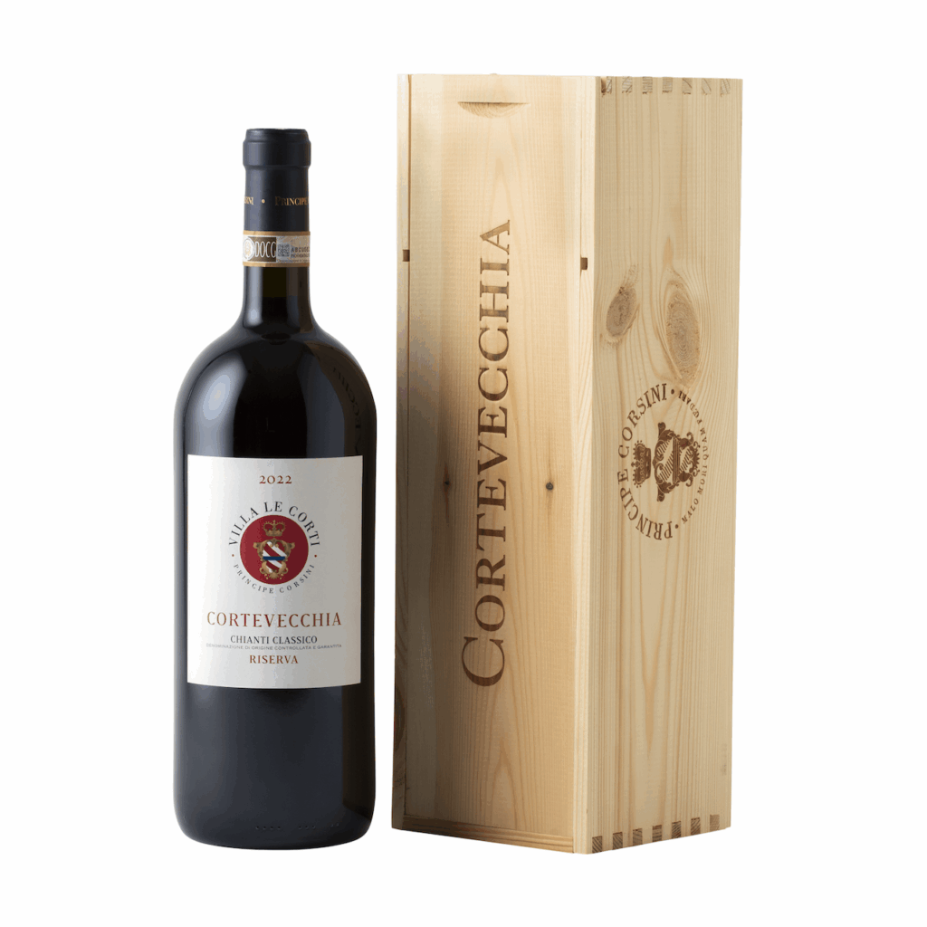 Cortevecchia Chianti Classico DOCG Riserva 1,5 L + Cassetta di Legno